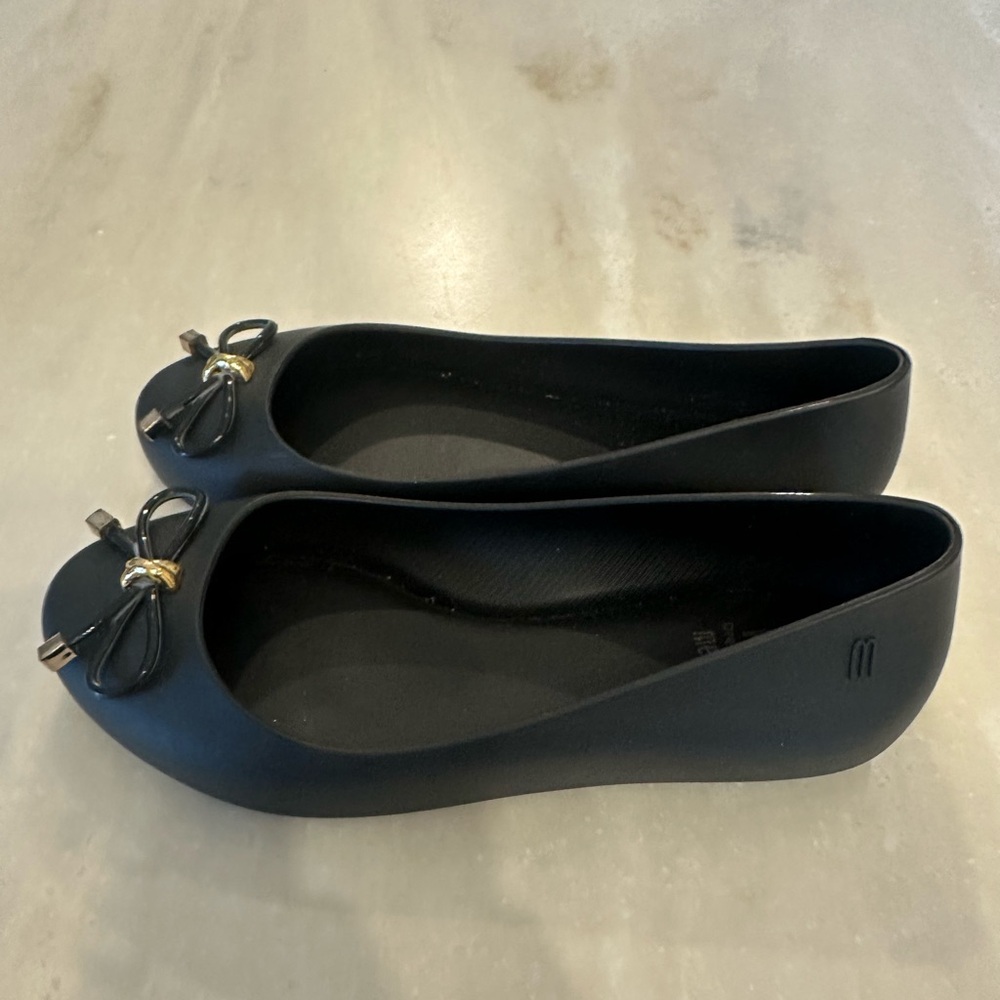 NEW NEVER WORN Mini Melissa ballerinas
